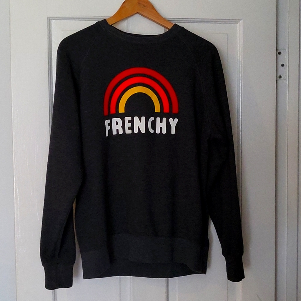 Mens fashion gray sweatshirt, size M
